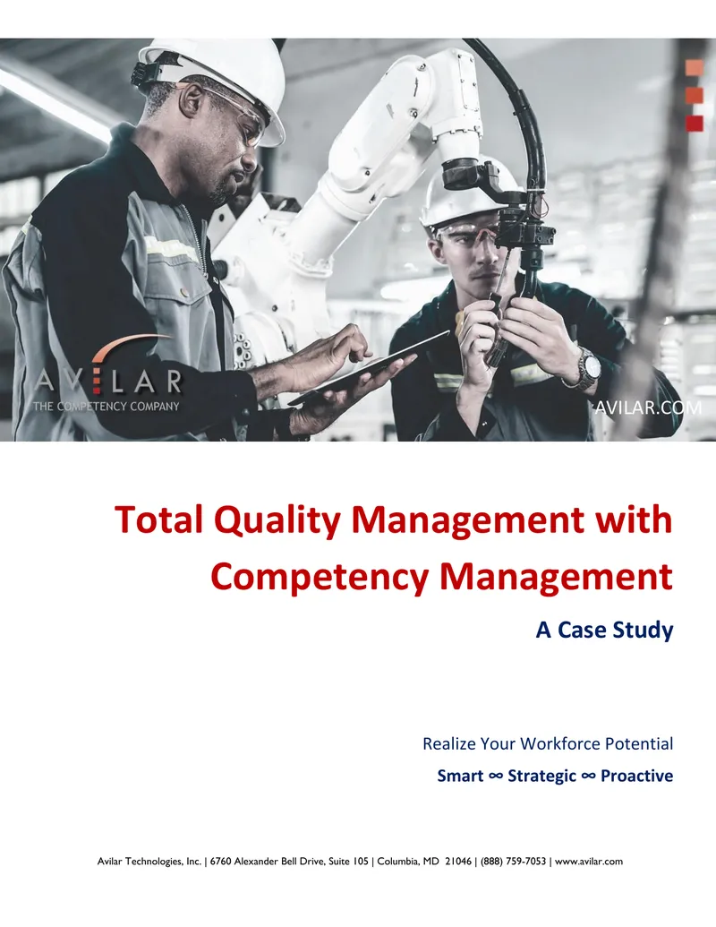 Total Quality Management with Competency Management Case Study