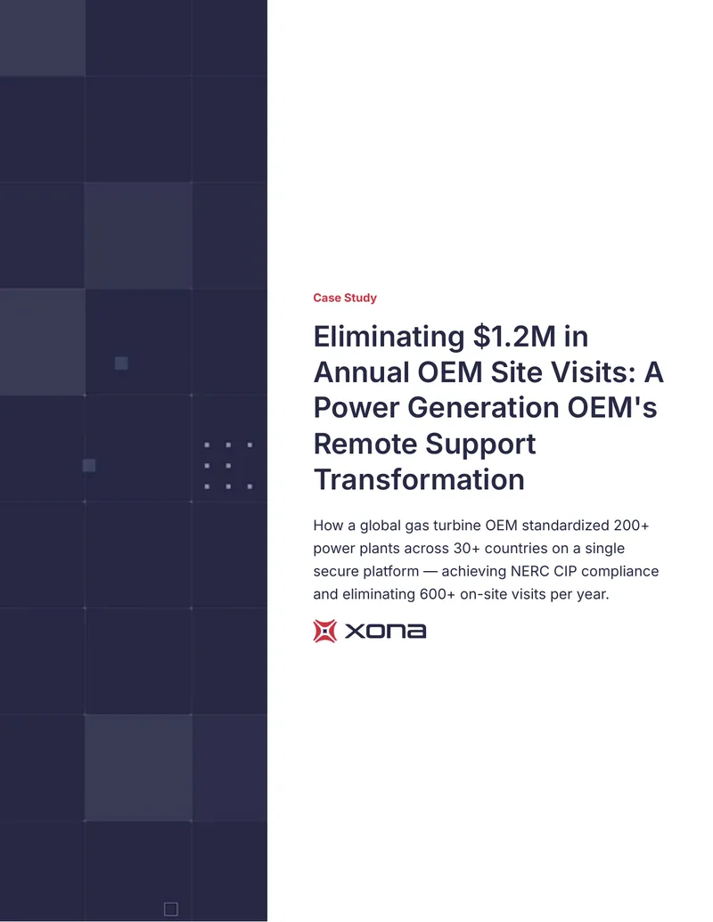 Remote Support Transformation for Power Generation OEM