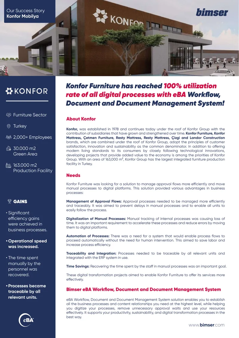 Digital Transformation Case Study of Konfor Furniture