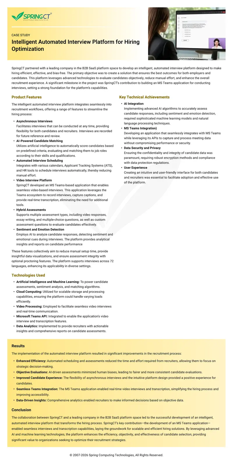 Intelligent Automated Interview Platform for Hiring Optimization