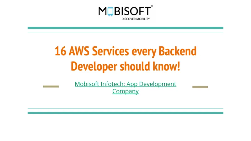 AWS Services for Backend Development