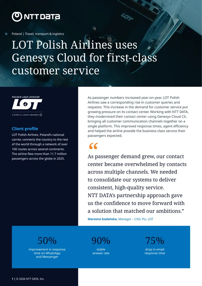 LOT Polish Airlines Contact Center Modernization