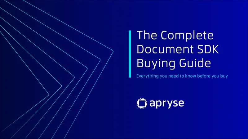 Document SDK Buying Guide for Developers