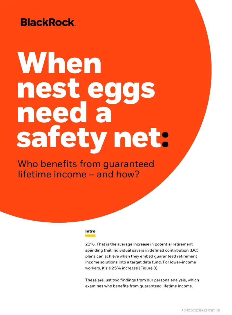 Impact of Guaranteed Lifetime Income on Retirement Spending
