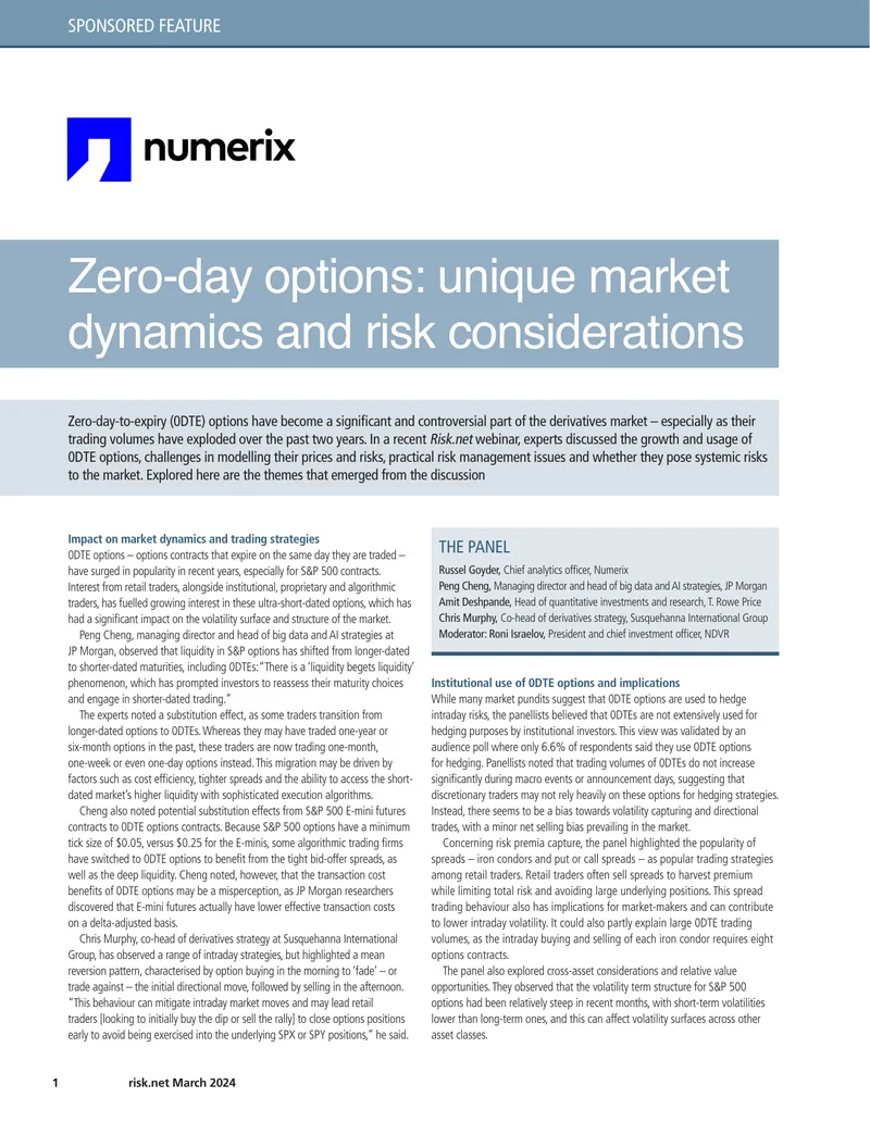 Impact of 0DTE Options on Market Dynamics