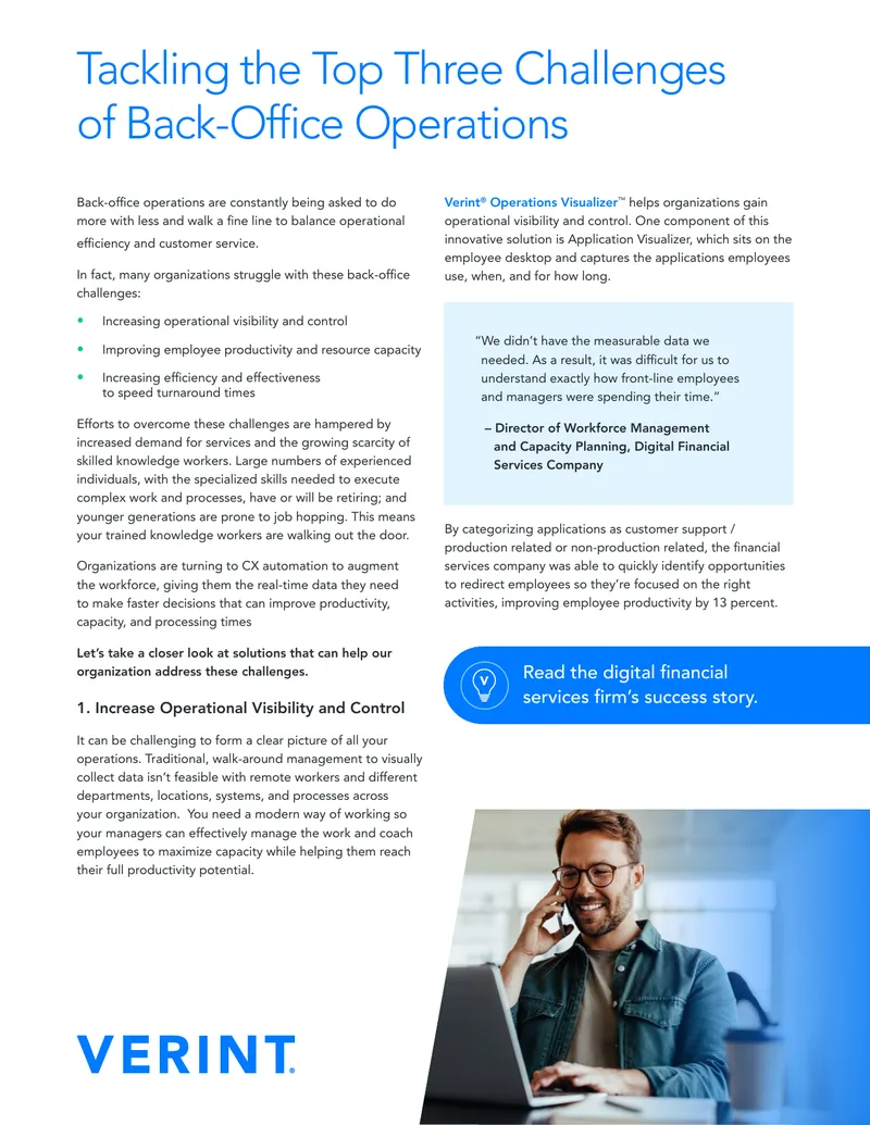 Addressing Back-Office Operational Challenges
