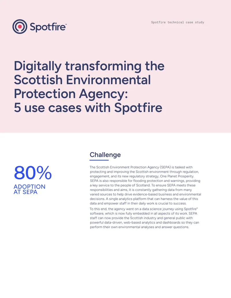 Spotfire Technical Case Study on SEPA