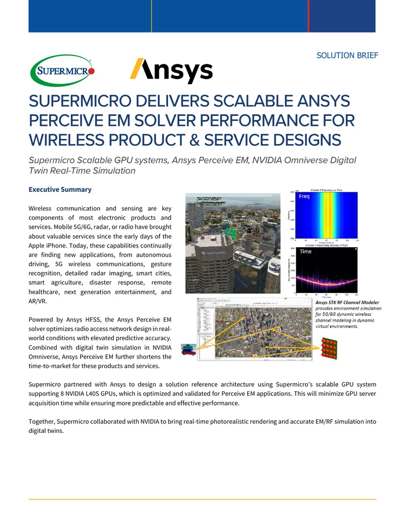 Ansys Perceive EM Solver Solution Brief