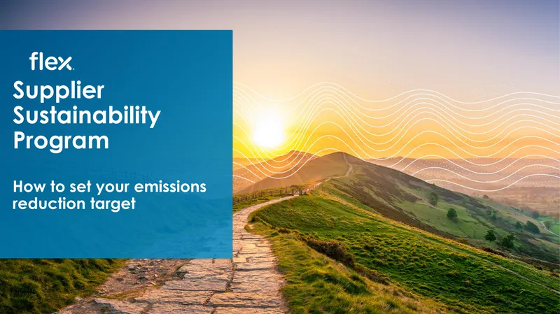 Supplier Sustainability Program Emissions Reduction Guide