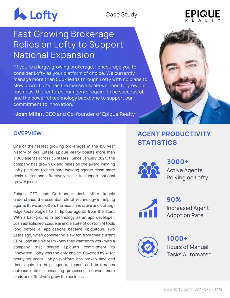Epique Realty's Growth Supported by Lofty Platform