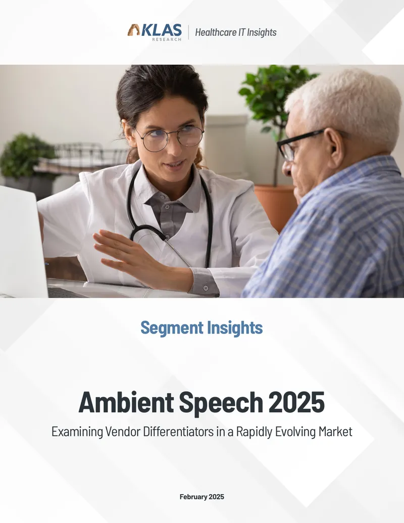 Ambient Speech 2025 Vendor Performance Report