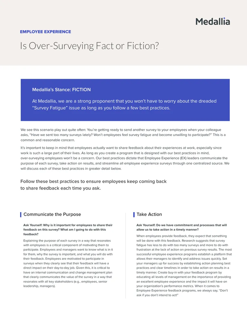 Best Practices for Employee Experience Surveys
