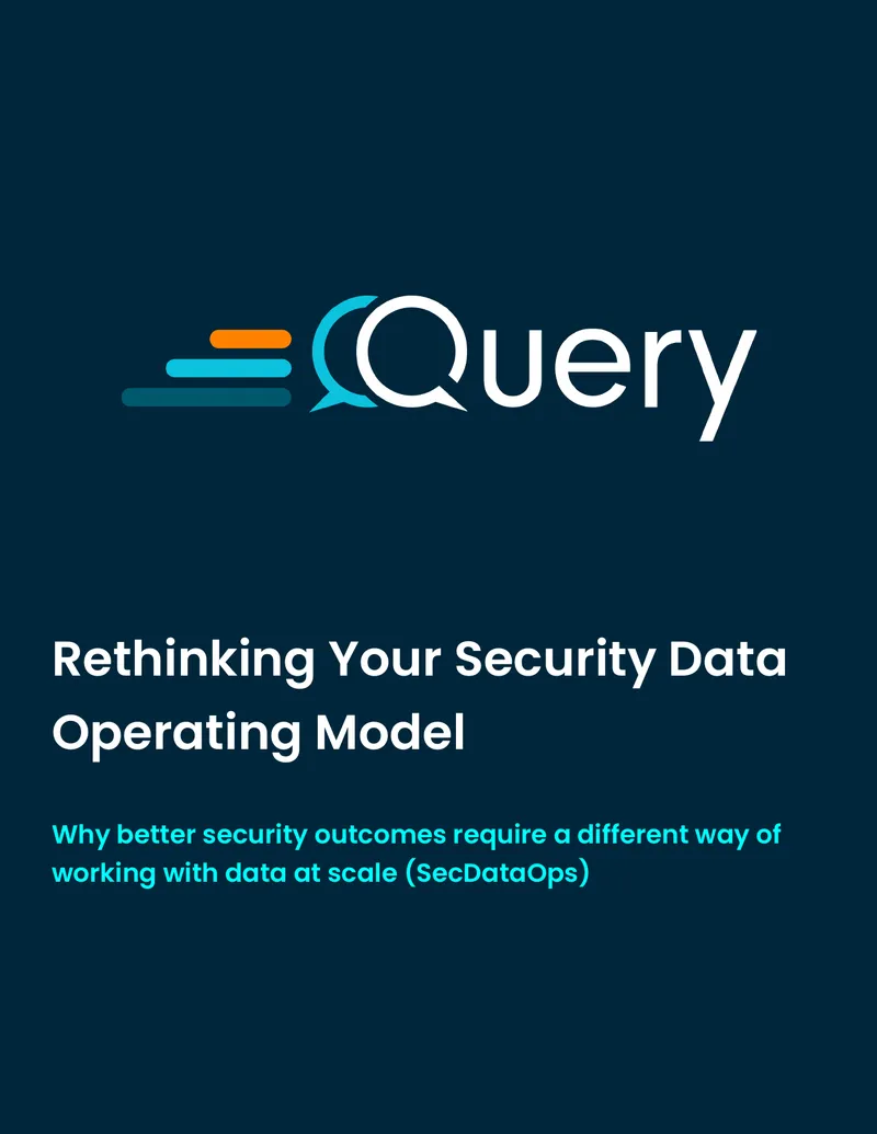 Rethinking Security Data Operating Model