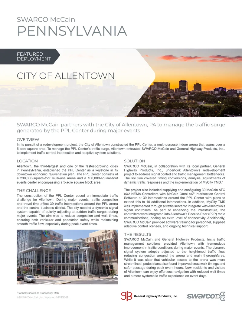 Traffic Management Solutions for Allentown Events