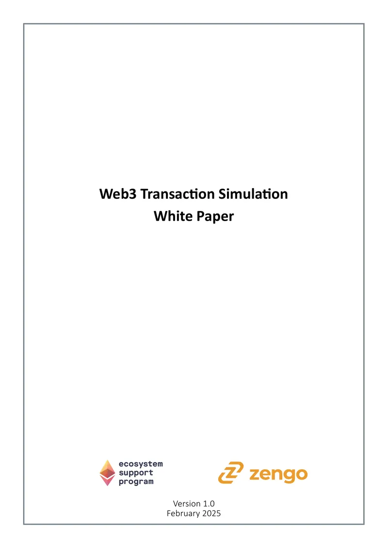 Web3 Transaction Simulation White Paper