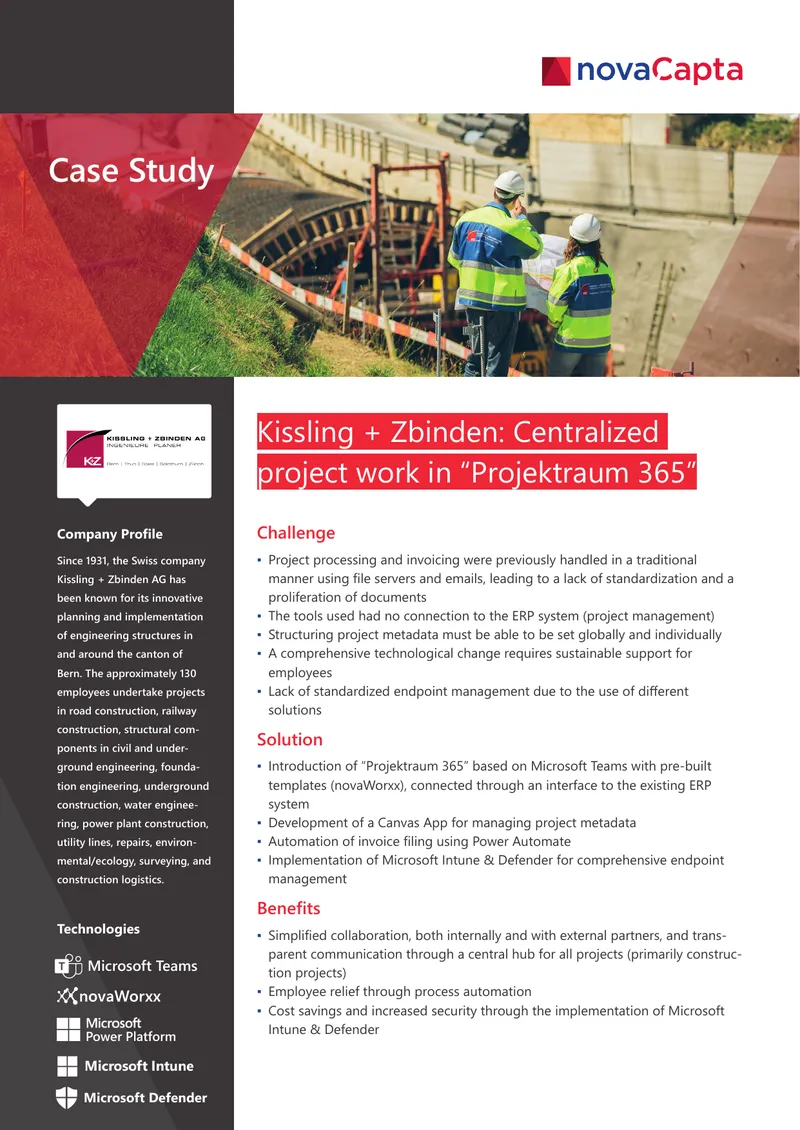 Kissling + Zbinden Project Management Transformation Case Study