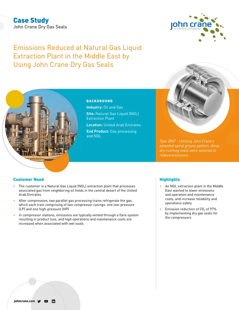 Emissions Reduction Case Study for NGL Extraction Plant