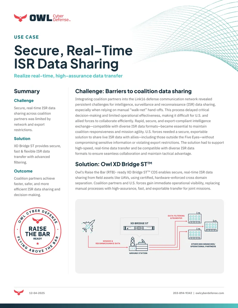 Secure Real-Time ISR Data Sharing Solution