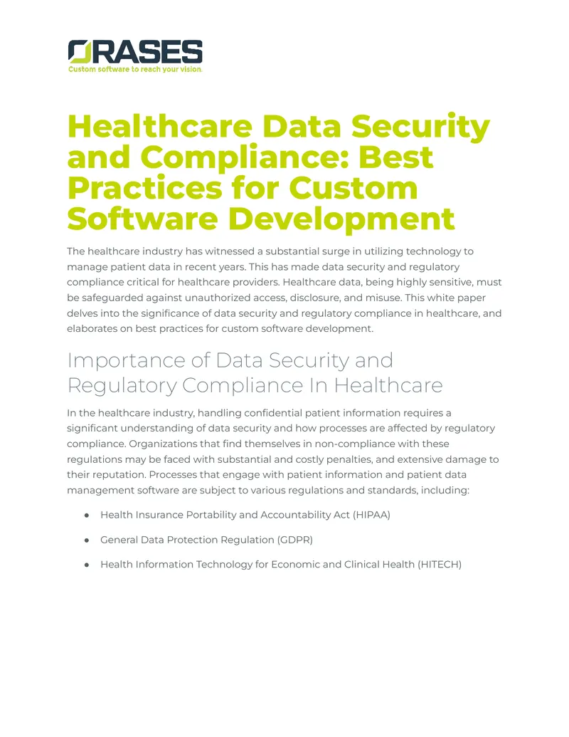 Healthcare Data Security and Compliance Best Practices