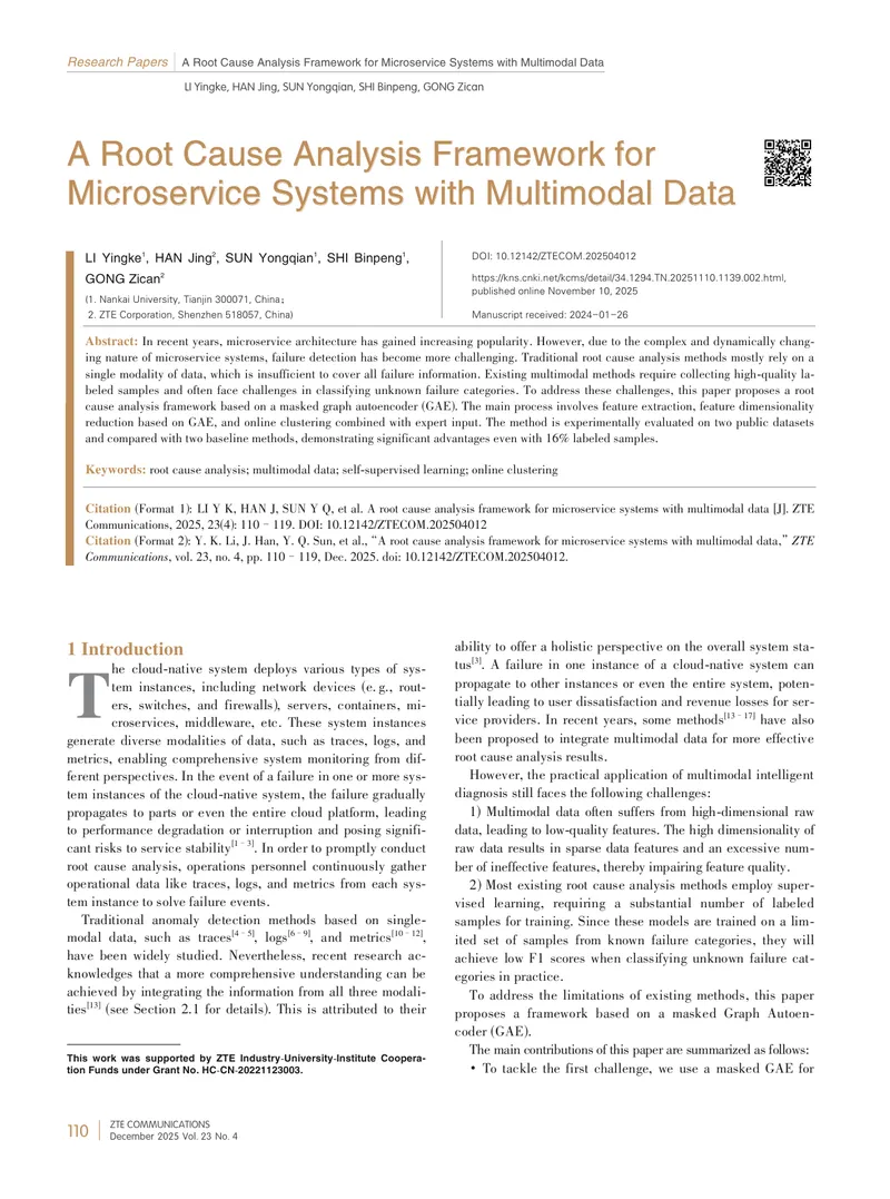 Root Cause Analysis Framework for Microservice Systems