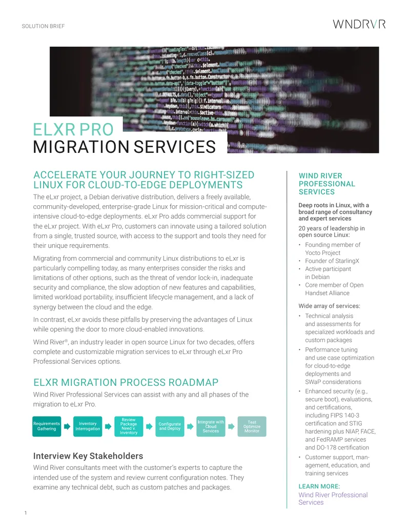 eLxr Pro Migration Services Overview