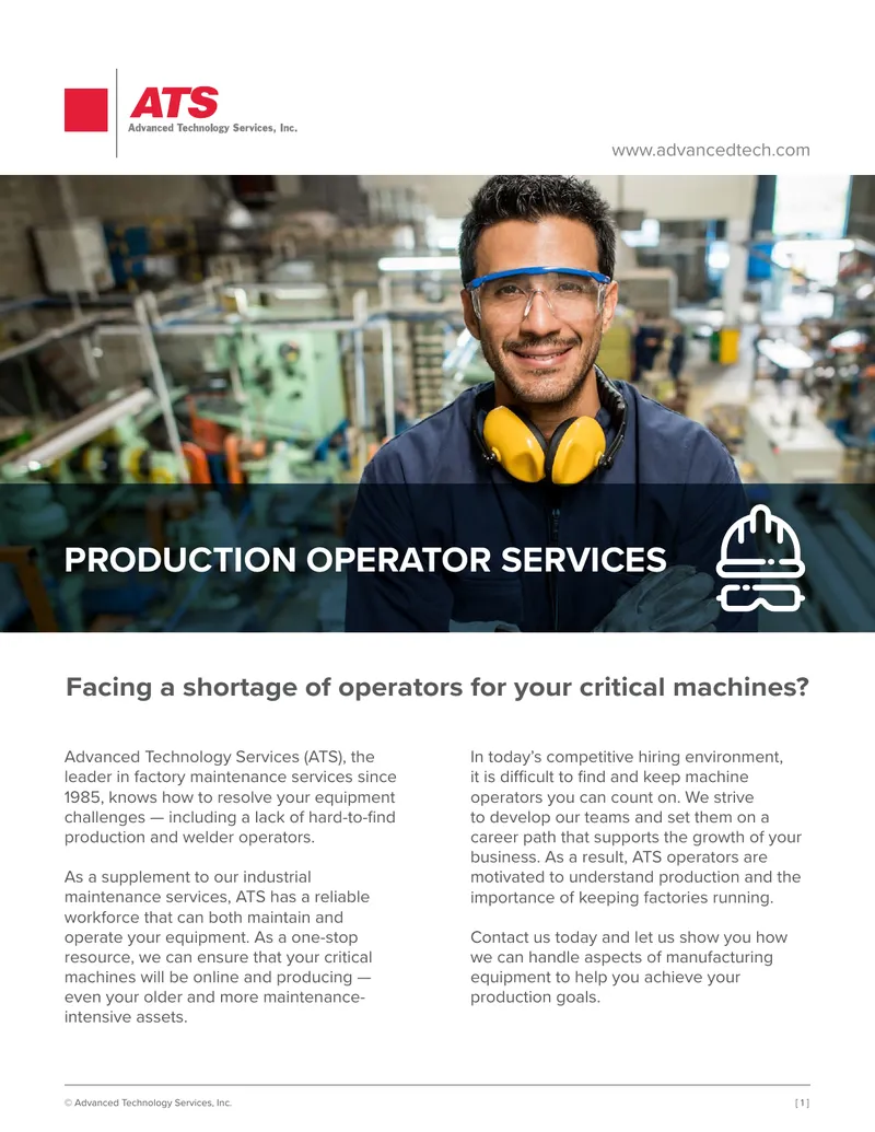 Production Operator Services Case Study