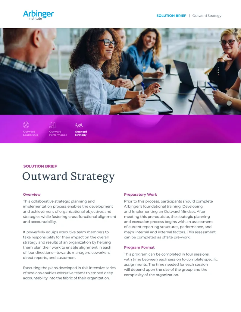 Outward Strategy Collaborative Planning Process