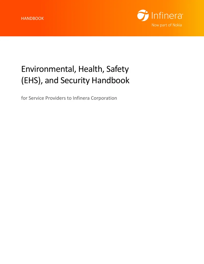 Environmental Health Safety and Security Handbook