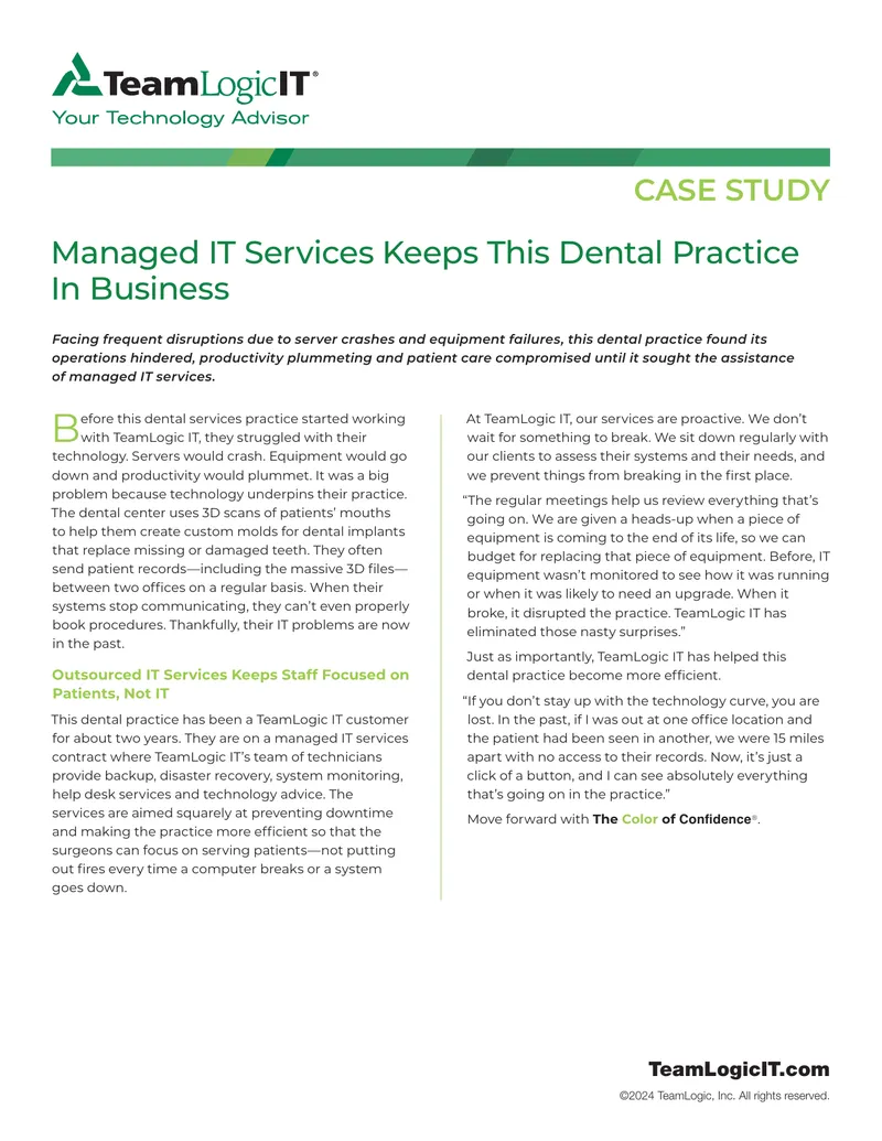 Managed IT Services for Dental Practice Efficiency