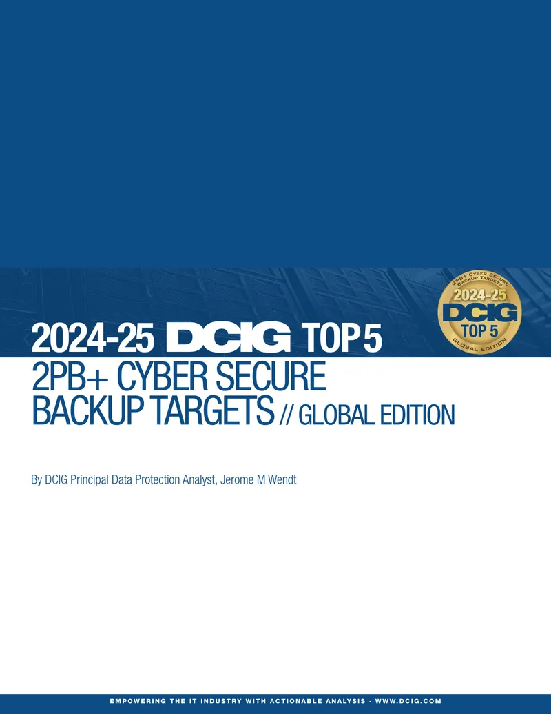 2024-25 DCIG Top 5 Cyber Secure Backup Targets