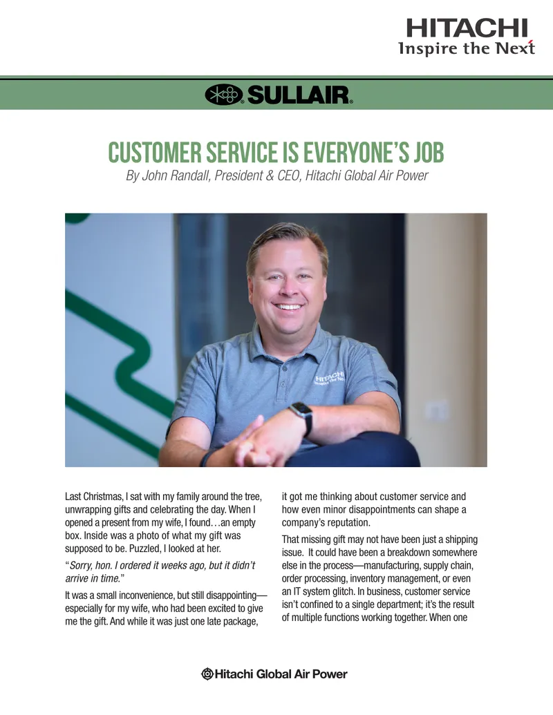 Customer Service as a Company-Wide Responsibility