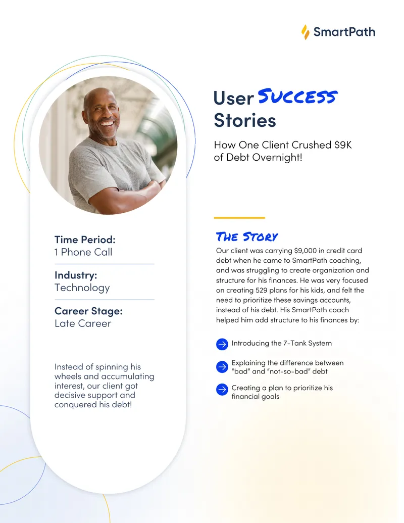 Client Financial Coaching Success Story