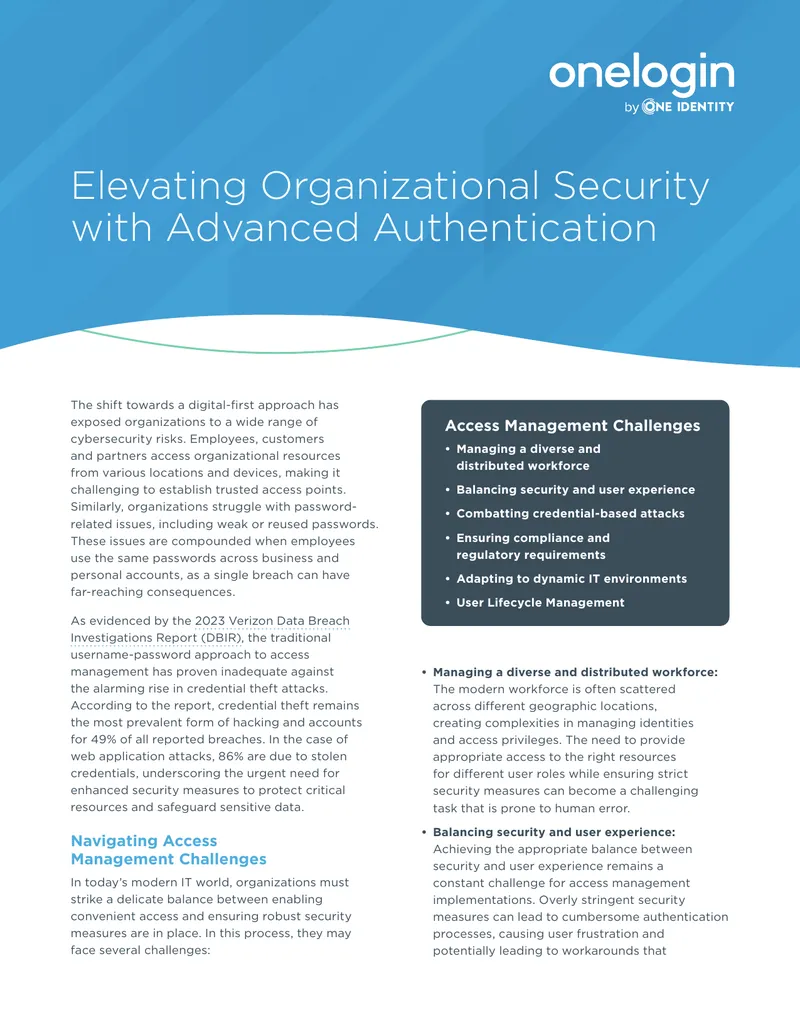 Advanced Authentication for Enhanced Cybersecurity
