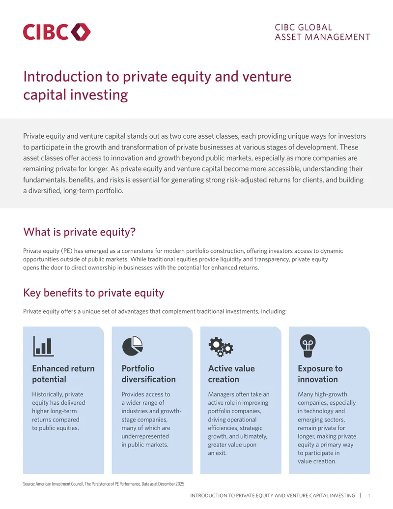 Introduction to Private Equity and Venture Capital Investing
