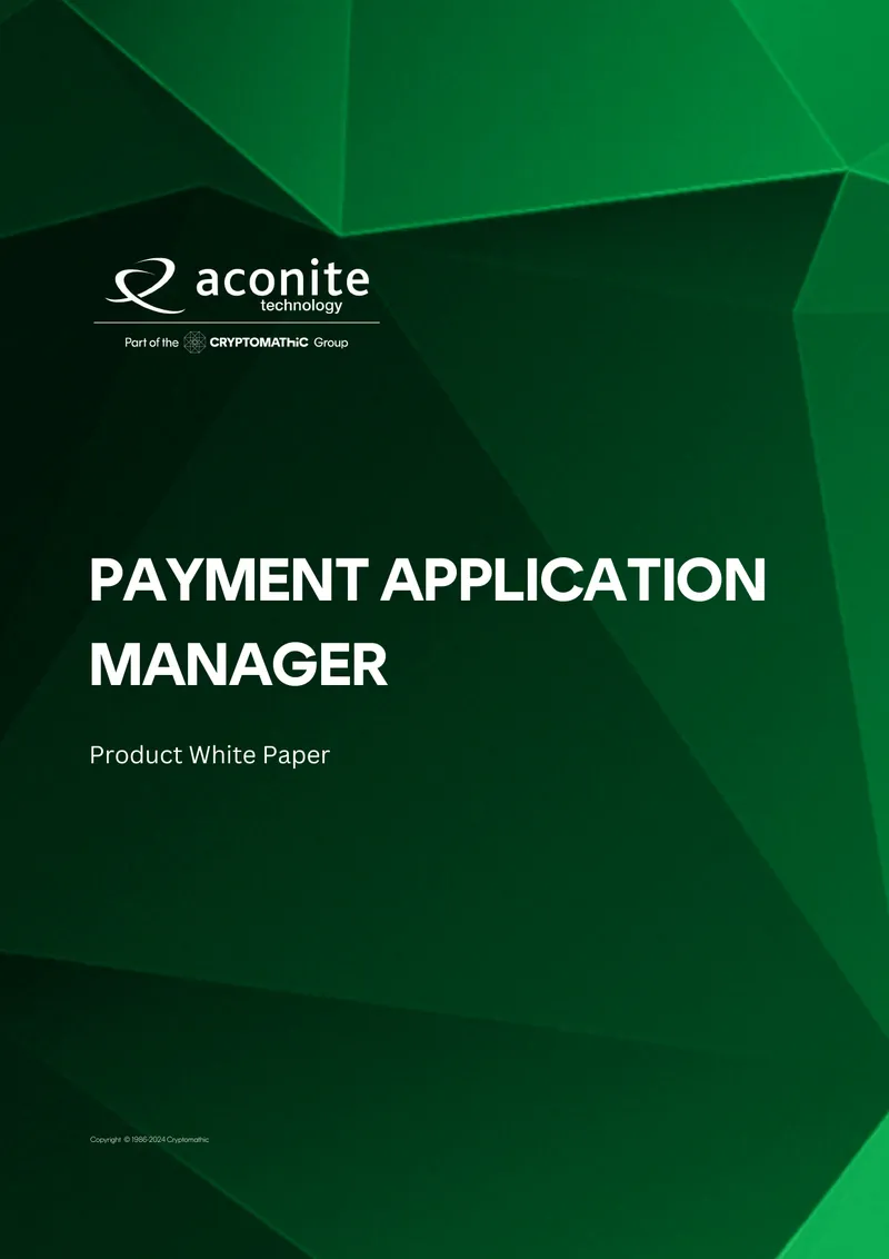 Payment Application Manager Overview
