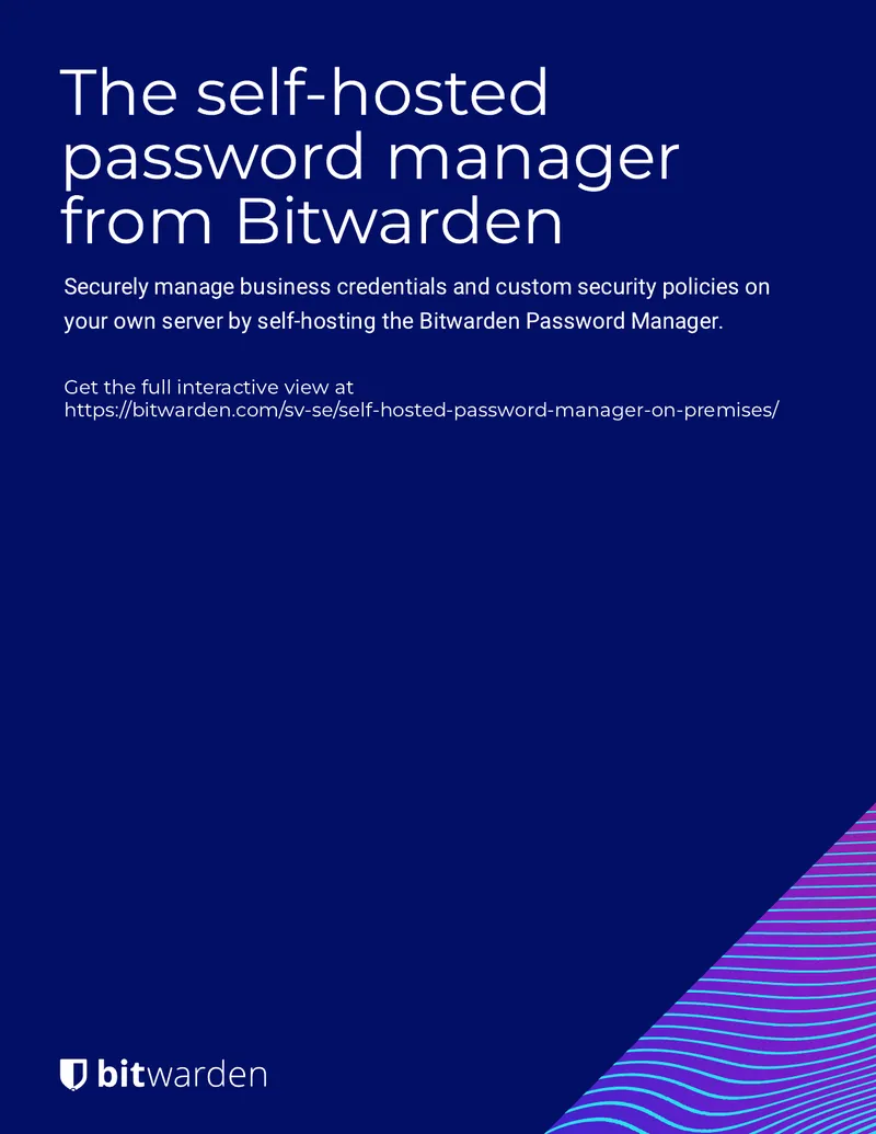 Self-Hosted Password Manager Implementation Guide