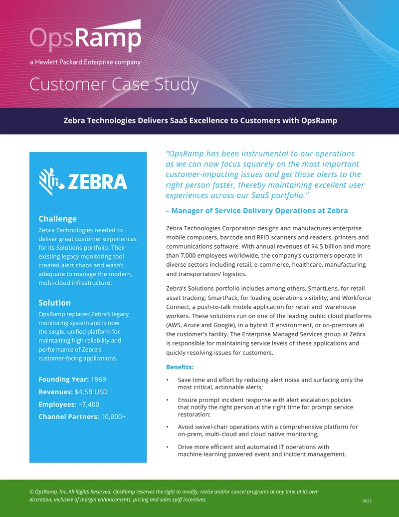 Zebra Technologies Customer Case Study