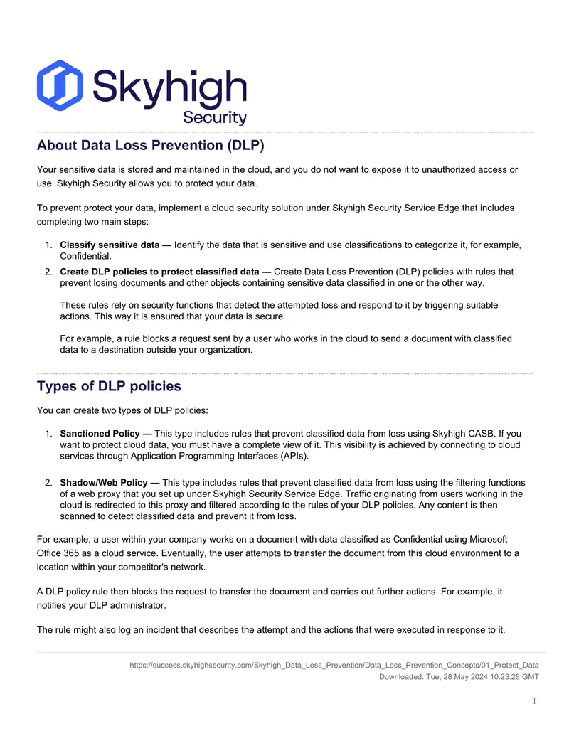Data Loss Prevention Implementation Guide