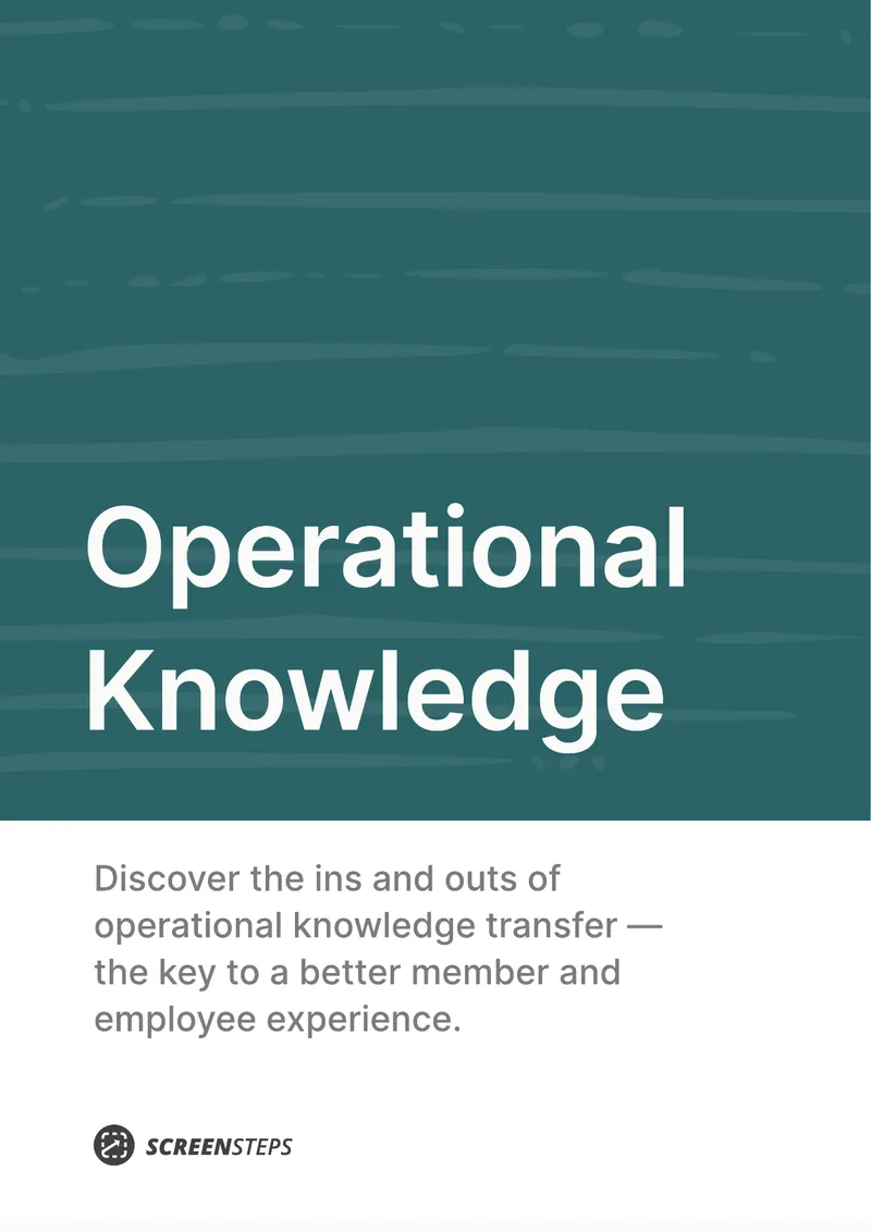 Operational Knowledge Transfer in Credit Unions