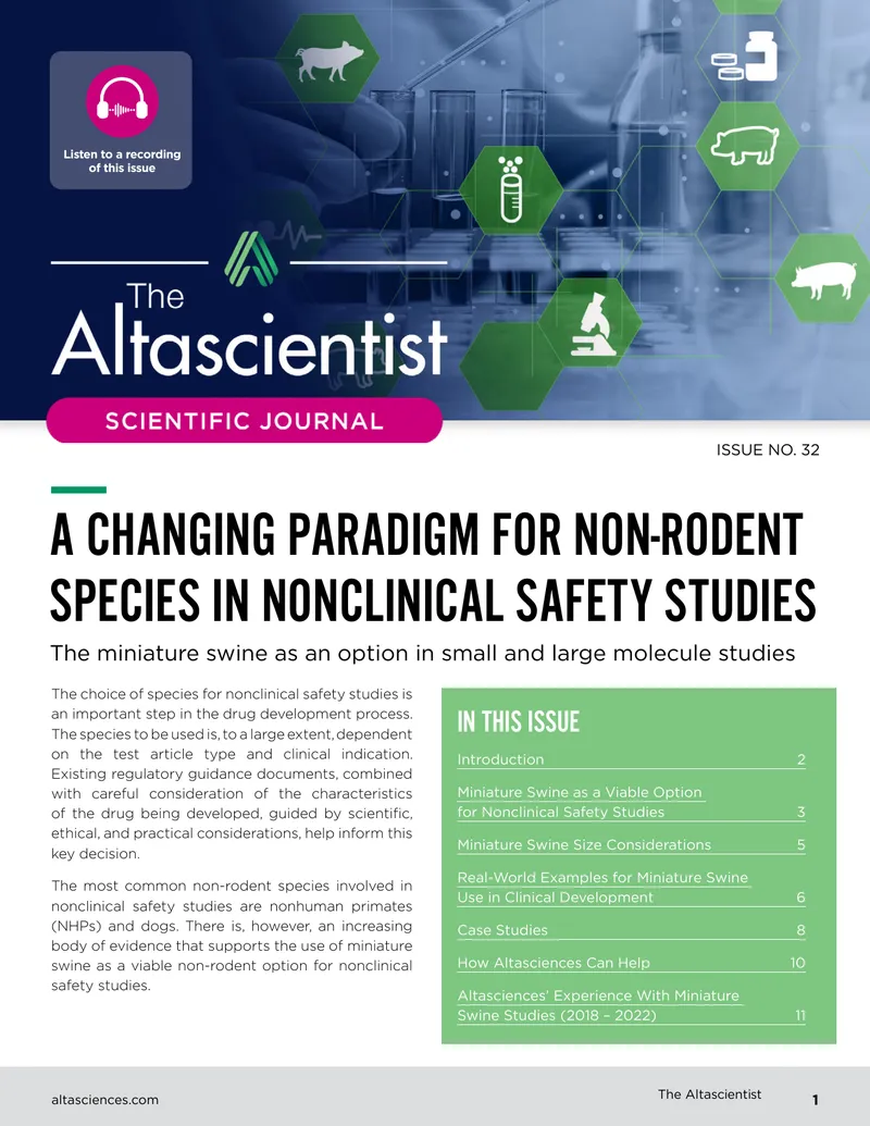 Miniature Swine in Nonclinical Safety Studies