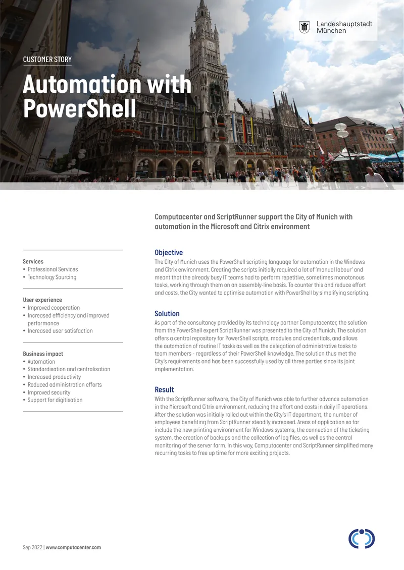 PowerShell Automation Implementation for City of Munich