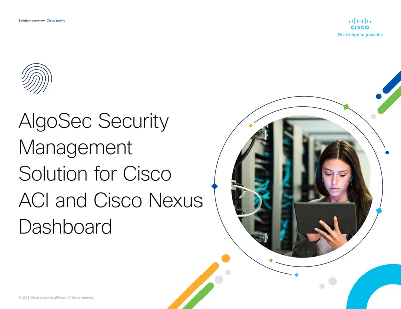 AlgoSec Security Management Solution for Cisco ACI