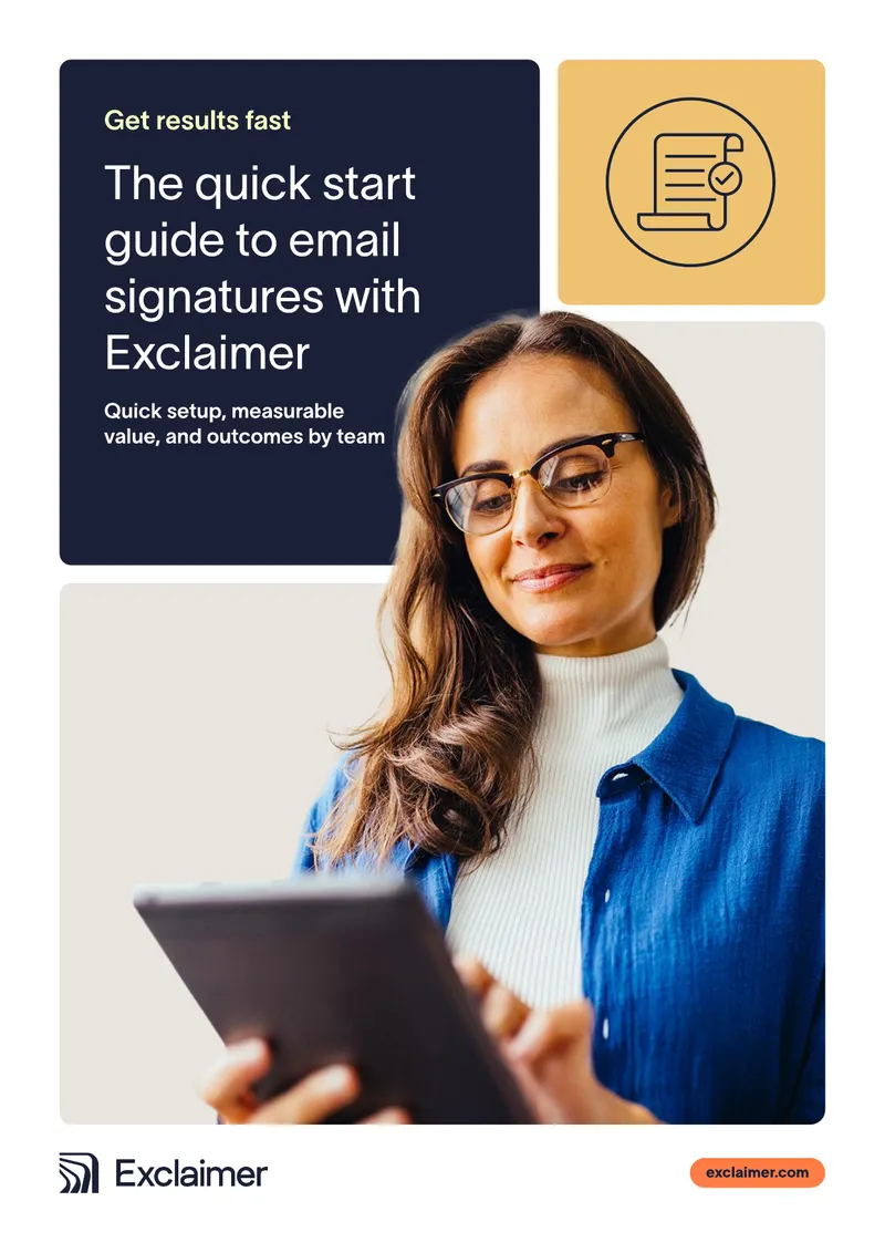 Quick Start Guide to Email Signatures with Exclaimer
