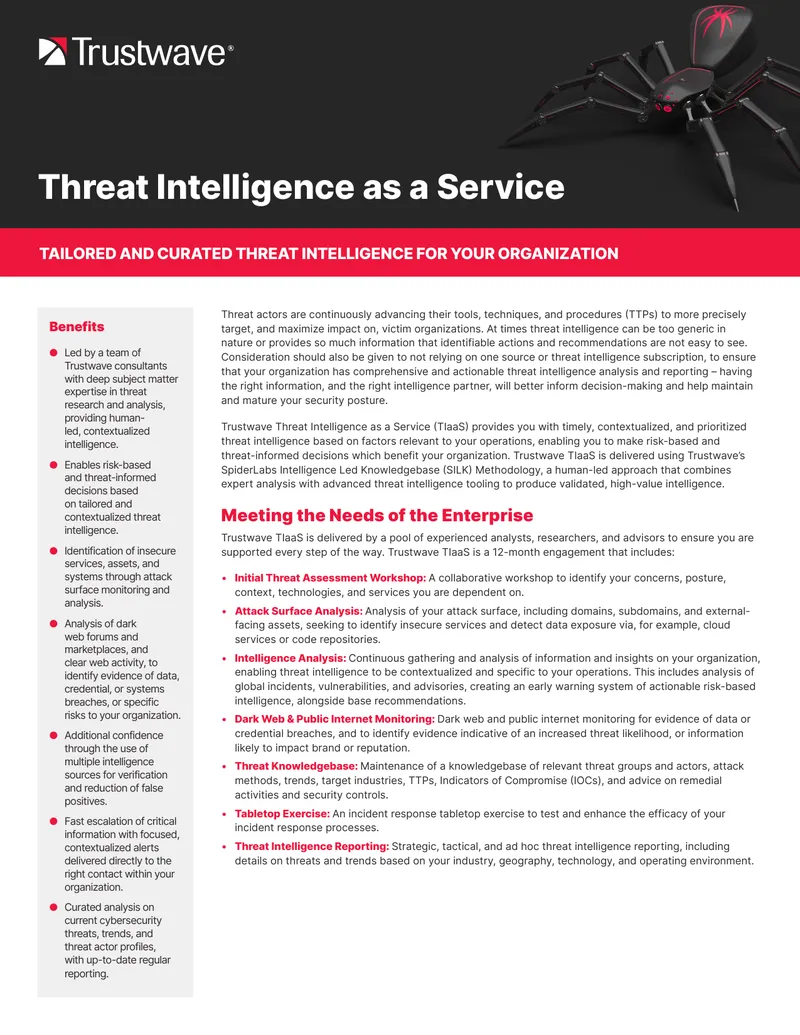 Threat Intelligence as a Service Overview