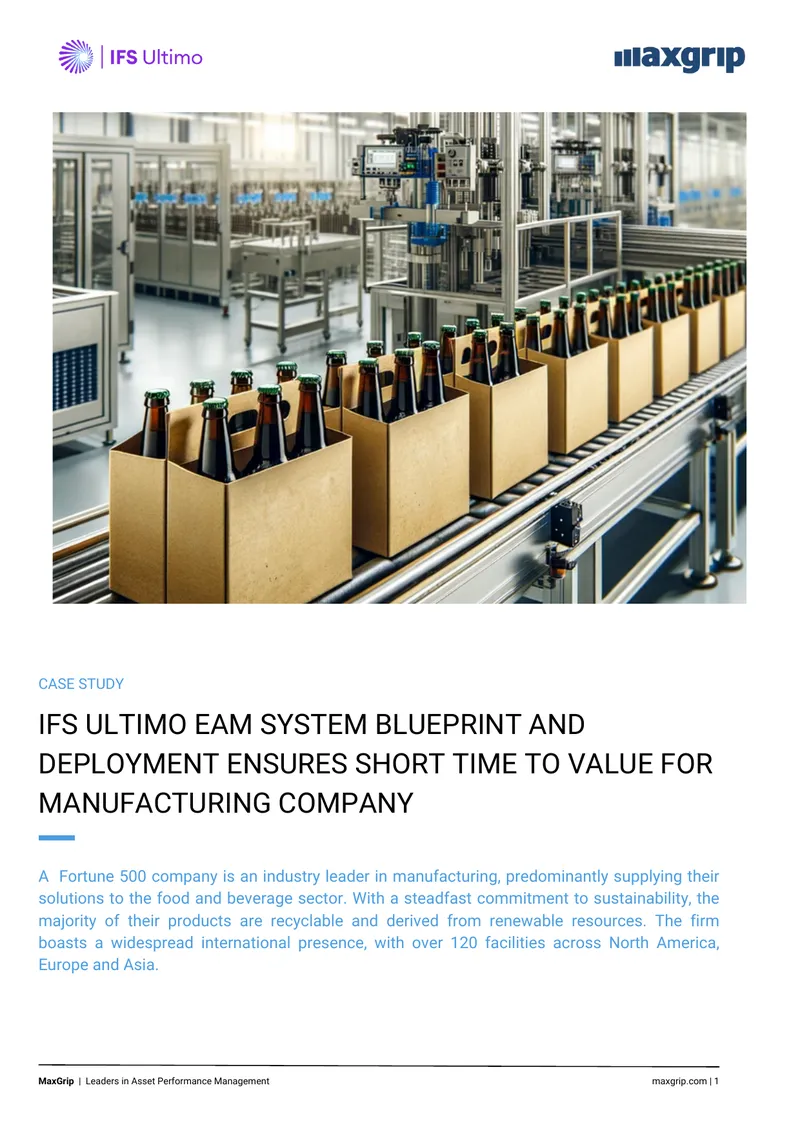 IFS Ultimo EAM System Deployment Case Study