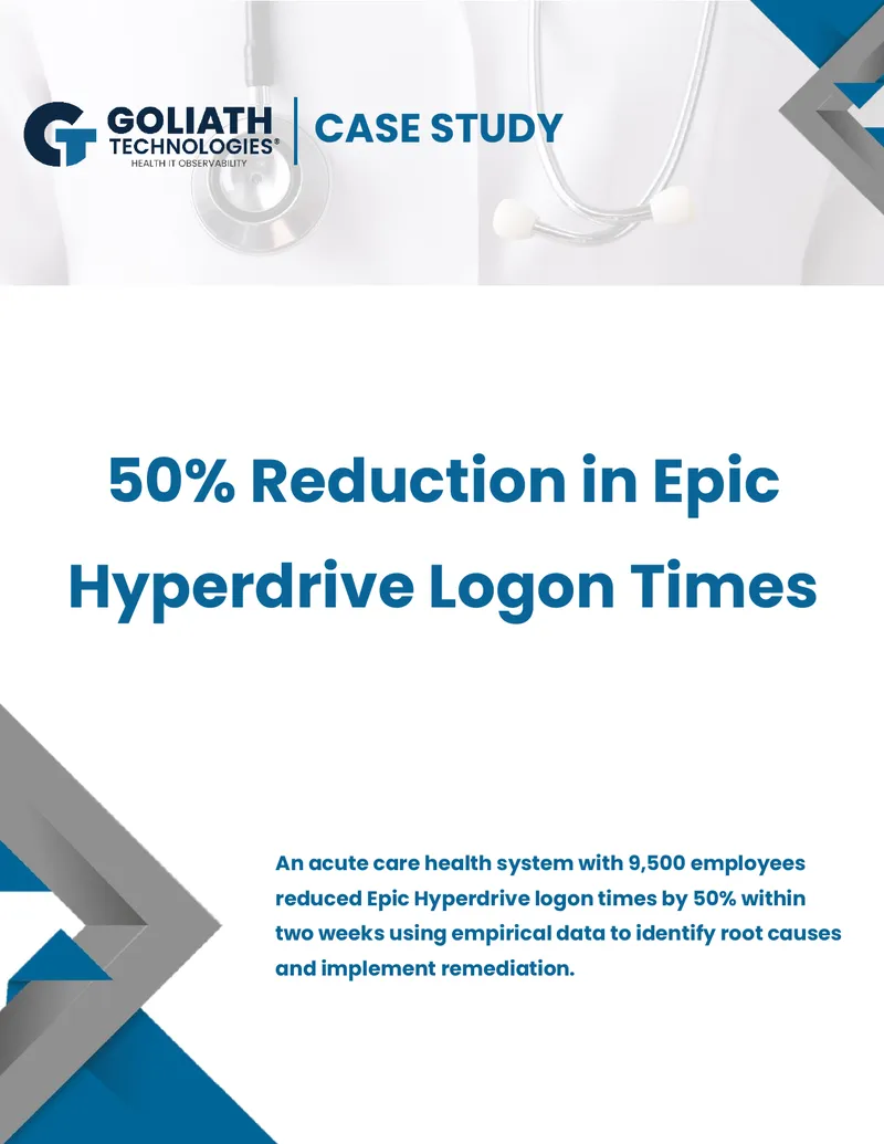 Case Study on Epic Hyperdrive Logon Time Reduction