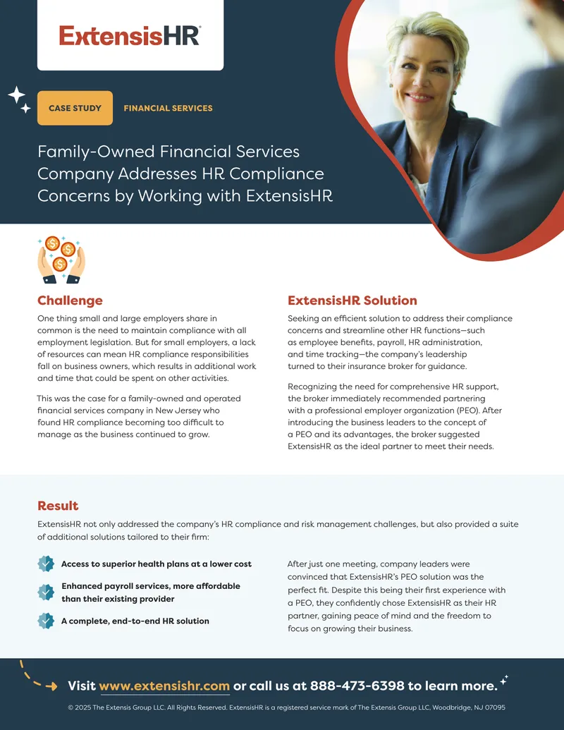 Family-Owned Financial Services Company HR Compliance Case Study
