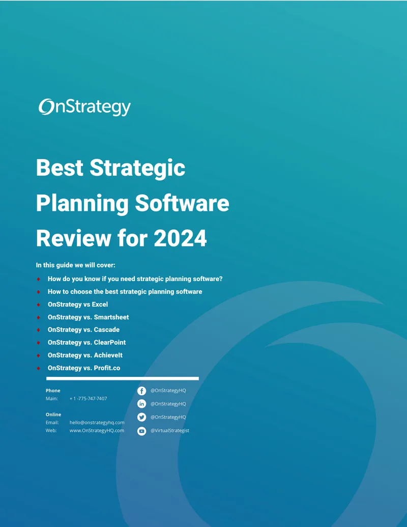 Guide to Choosing Strategic Planning Software