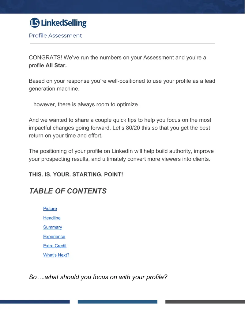 LinkedIn Profile Optimization Guide