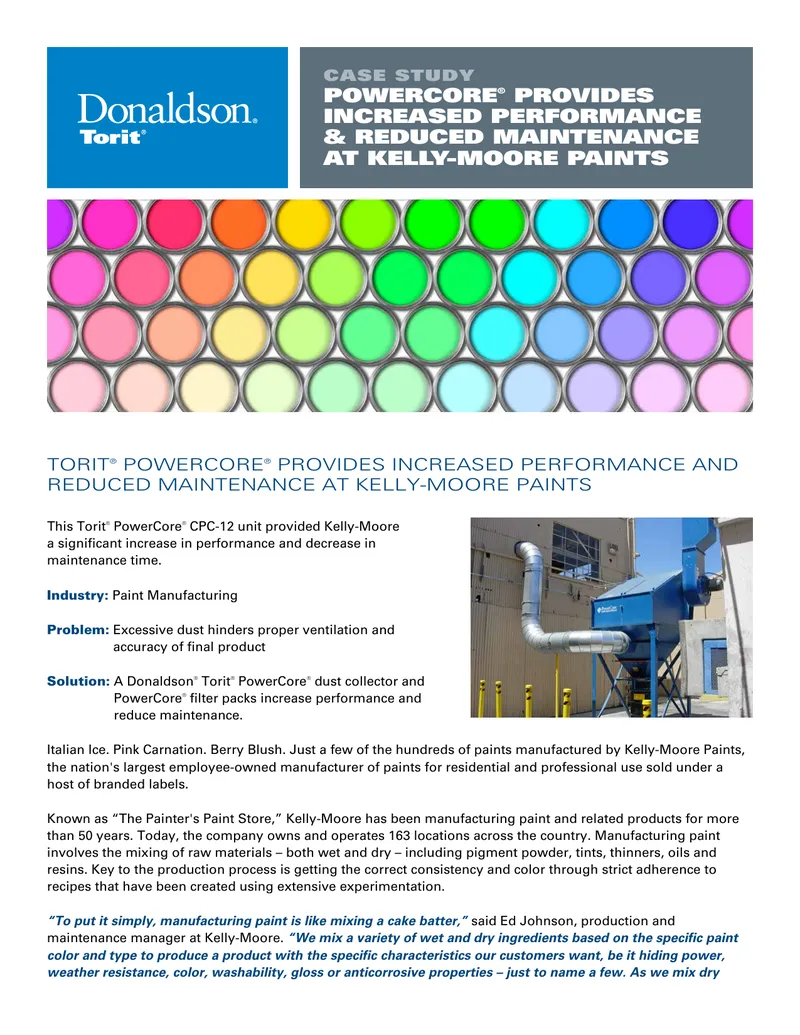 Torit PowerCore Dust Collector Case Study